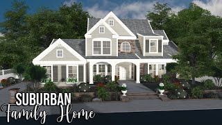 ROBLOX  Bloxburg Suburban Family Home  Tutorial  289k  Ellvoi [upl. by Doraj]