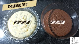 Receita de recheio de bolo brigadeiro e branquinho [upl. by Chuu]