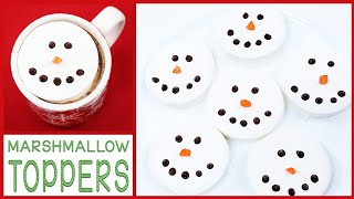 DIY HOLIDAY MARSHMALLOW DRINK TOPPERS [upl. by Llecrep]