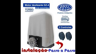 Instalando motor DZ4 Rossi em portão deslizante com ajustes técnicos Completo [upl. by Cristie]