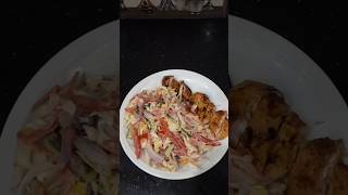 BBQ chicken salad 🥗  salad 🥗  chicken 🍗  BBQ [upl. by Sydney681]