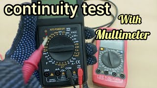 power cable continuity check with multimeter [upl. by Aiuqal]