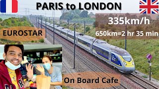 Paris to London via Eurostar Train Underwater train ride  Euro tunnel  Underwater tunnel [upl. by Starr504]