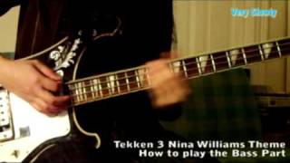 How To Play Nina Williams Tekken 3 Theme Bass [upl. by Clemmie]