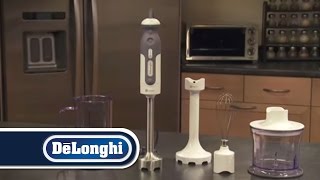 DeLonghi Triblade Hand Blender with Variable Speeds model DHB723 [upl. by Nageem]