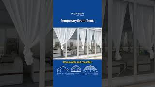 Temporary event tent  Removable and reusable [upl. by Acirfa666]