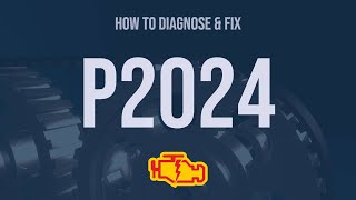 How to Diagnose and Fix P2024 Engine Code  OBD II Trouble Code Explain [upl. by Surad965]