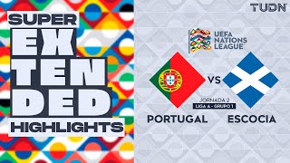 SUPER EXTENDED HIGHLIGHTS  Portugal Vs Escocia  UEFA Nations League 2024  TUDN [upl. by Nemrak]