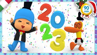 🥳 POCOYO ITALIANO Festeggia il Capodanno Buon 2023 90 min VIDEO e CARTONI ANIMATI per bambini [upl. by Nawor]