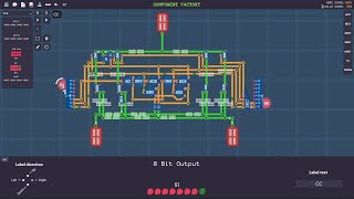 Working Y8664 CPU in Turing Complete Game [upl. by Leanora]