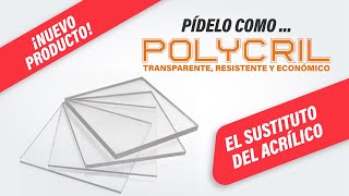 POLYCRIL  transparente resistente y económico [upl. by Ekaterina]