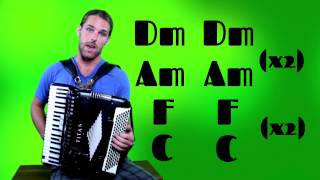 La Valse dAmélie  How to play Amelie on the accordion [upl. by Allemap]