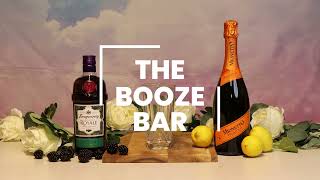 The Booze Bar  How to make a French 75 🫧 [upl. by Adalie486]