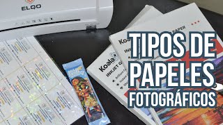 Tipos de Papeles Fotograficos y Laminado en frío [upl. by Annoit]