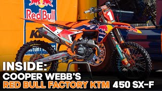 Inside Cooper Webbs 2022 Red Bull Factory KTM 450 SXF [upl. by Pell]