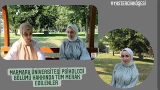 Marmara Üniversitesi Psikoloji Bölümü Hakkında Tüm Merak Edilenler  Melike Taşbaşı [upl. by Ylicic]