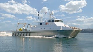 Aluminum catamaran work boat survey vessel [upl. by Westlund192]