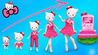 Hello Kitty Growing Up 31 LOL OMG DIYs [upl. by Ees]