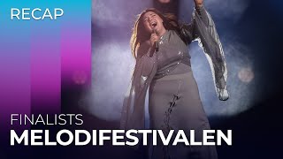 Melodifestivalen 2024 Sweden  Finalists  RECAP [upl. by Akemihs]