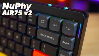 NuPhy Air75 V2 The Ultimate Low Profile Wireless Mechanical Keyboard [upl. by Loredo949]