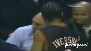 Allen Iverson 40 points vs Gilbert Arenas the Washington Wizards 2004 [upl. by Carlos]