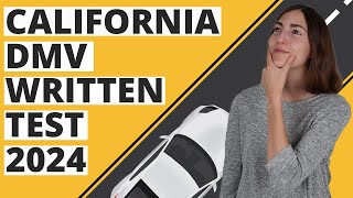 California DMV Written Test 2024 60 Questions with Explained Answers [upl. by Esineg14]