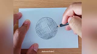 How to draw with CrossHatching Technique drawing drawingtutorials [upl. by Ellehcrad]