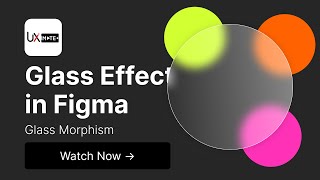 How to Create Glassmorphism UI Effects in Figma [upl. by Rey]