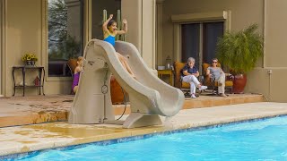 SlideAway®  The Safe Removable Pool Slide from SRSmith [upl. by Talley]