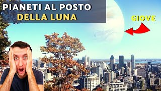 Pianeti al posto della luna FOTOREALISTICO Shorts [upl. by Oirevlis948]