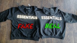 FAKE vs REAL ESSENTIALS Hoodie Comparison [upl. by Anasor]