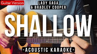 Shallow  Lady Gaga Bradley Cooper Karaoke Acoustic Boyce Avenue Version [upl. by Elkcim]