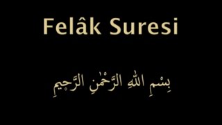 FELAK SURESİ EZBERLE HER AYET ON TEKRAR [upl. by Ahsiya]