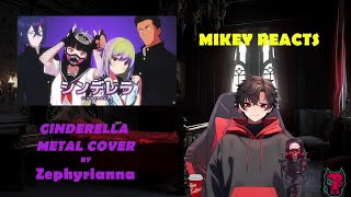 Mikey reacts to ZephyriannaCh Cinderella DECO27 Metal Cover [upl. by Howey]