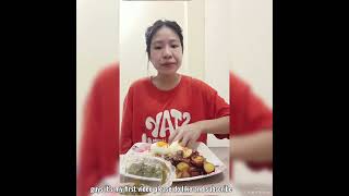 my first mukbang 😀 [upl. by Yarezed]