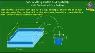 Singapore Math Grade 5  Primary 5 Measurement  Volume of cube and cuboid Word Problem 3 [upl. by Yentiw137]