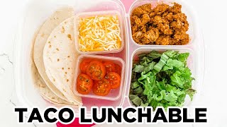 DIY Taco Lunchables Easy amp KidApproved  School Lunch Ideas by MOMables [upl. by Akiv]