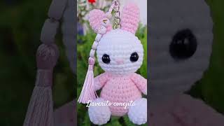 Llaverito personalizados a crochet conejita crochet kawaii kigurumi cute kawaiii handmade [upl. by Annad]