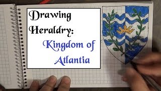 Drawing Heraldry The SCA Kingdom of Atlantia [upl. by Nnaycnan]