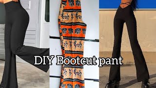 How To Cut And Sew A BootcutPallazo Pant Beginner friendly [upl. by Zinah]