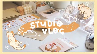 STUDIO VLOG 11 🛌 I made this vlog to calm my anxiety [upl. by Aikemahs]