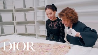 JISOOs exclusive tour of the Dior archives [upl. by Sinnej]