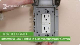 How to Install Intermatic LowProfile InUse Weatherproof Covers WP6000WP7000 Series [upl. by Lebaron]