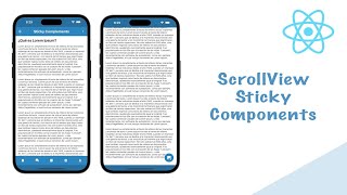 Implementa Componentes Sticky con ScrollView en React Native [upl. by Leund]