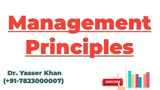 Management Principles [upl. by Yla]