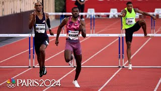 Rai Benjamin defeats WORLD CHAMPION RIVALS in 400m hurdles win at Diamond League Monaco  NBC Sports [upl. by Clementius]