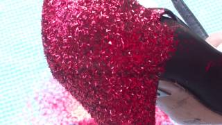 DIY Glitter Your Shoes Dorothy Shoes [upl. by Hauger]