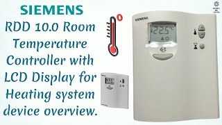 Siemens RDD100 Room Temperature Controller  hvac  controlsandsystems  siemens [upl. by Zitah]