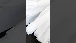 Tissu tulle souple blanc couture mode creative loisirs diy deco destockage mercerie [upl. by Nivar727]