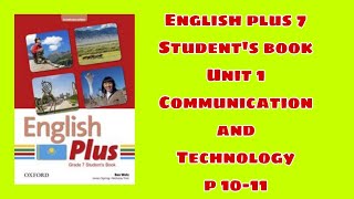 Ағылшын тілі 7 сынып 1011 бет  English Plus 7 Students book p 1011 [upl. by Killion507]